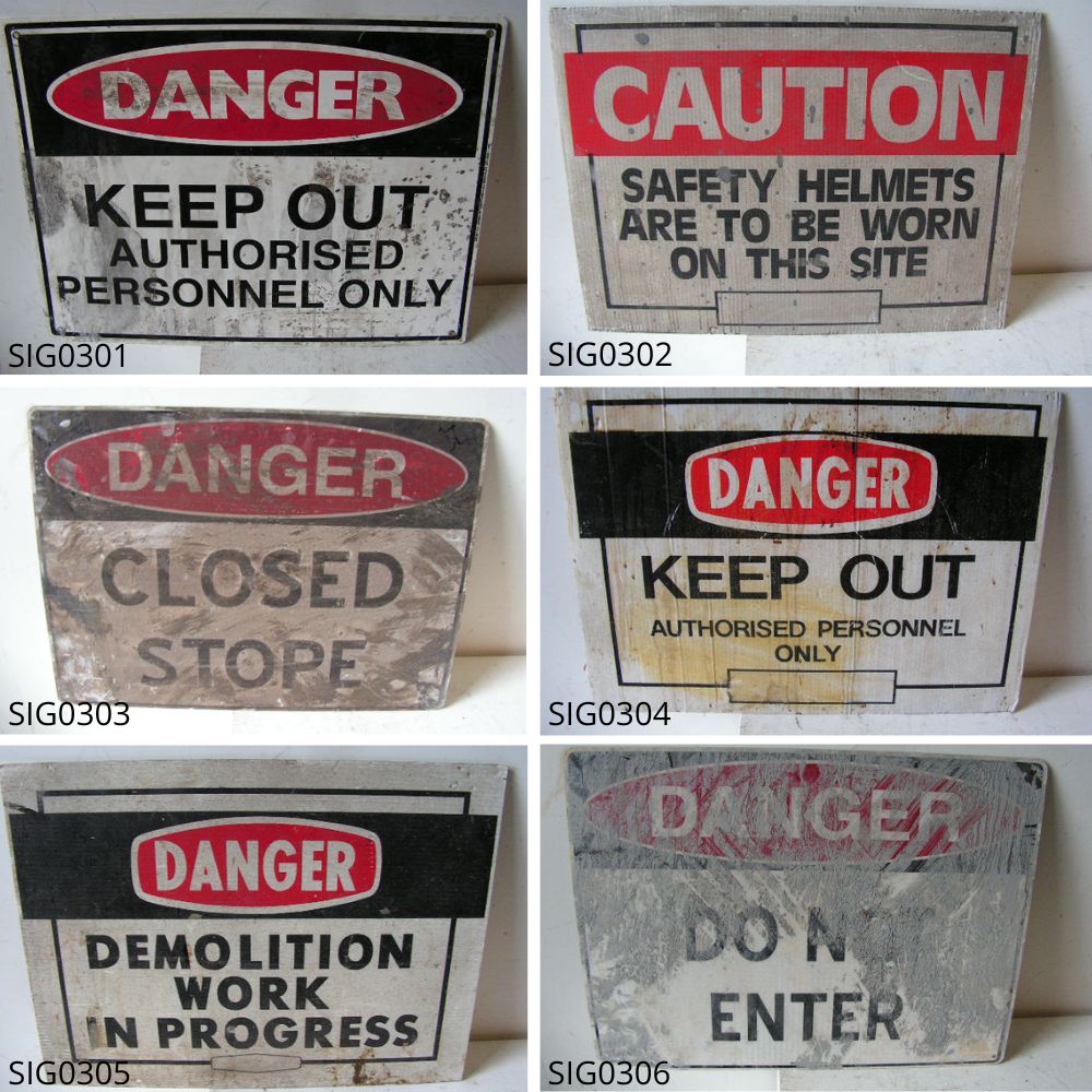 SIGN, Construction - Danger Assorted 